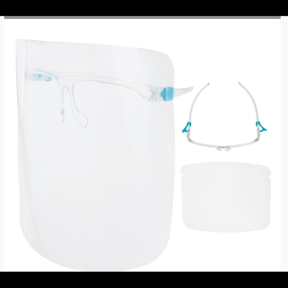 Protective Face Shield With Glasses - Picture 2 of 2